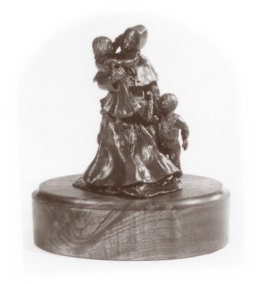 Bronze sculpture of Mother Joseph.